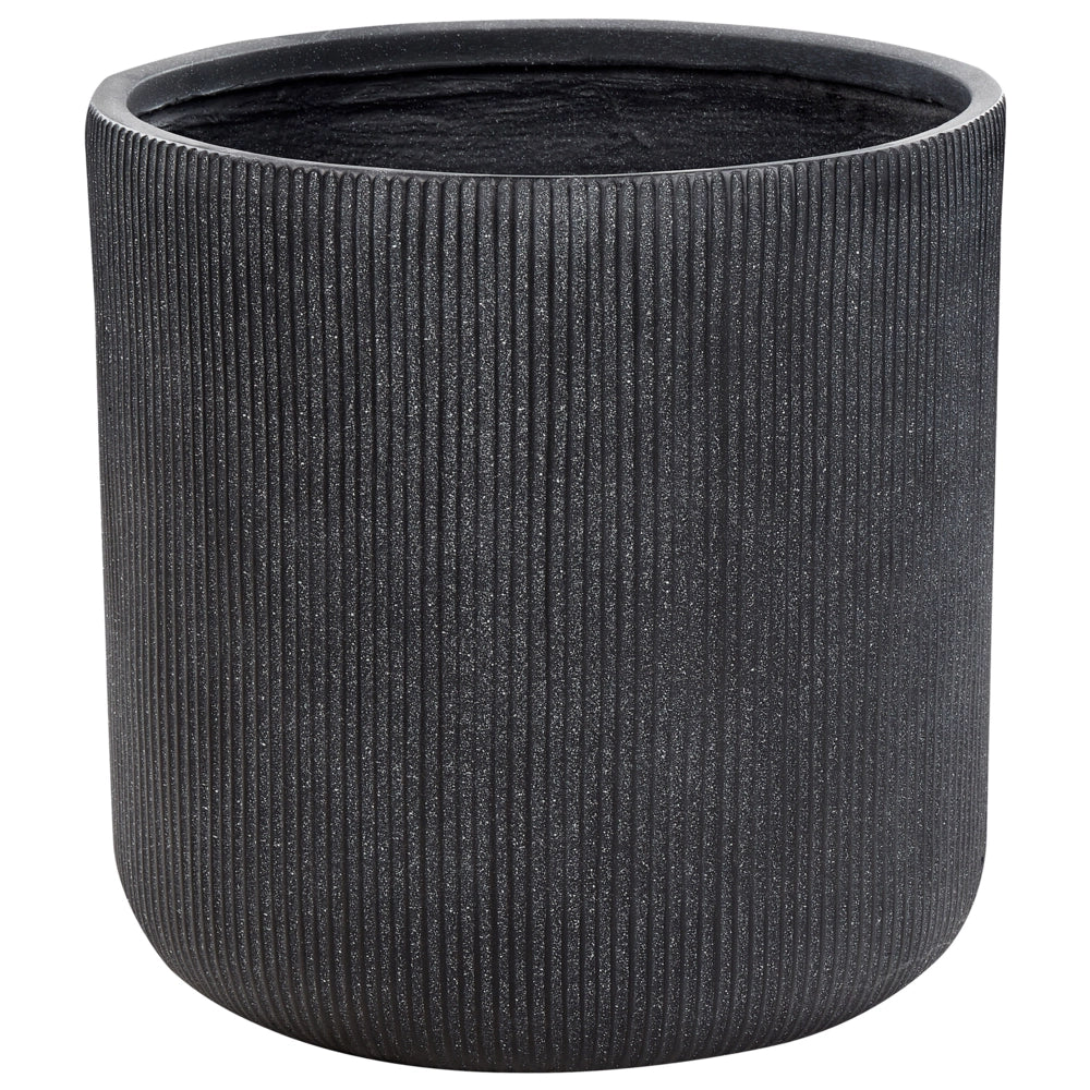 Vaso da fiori per in fibra di argilla grigio 55 x 55 x 55 cm giardino esterno terrazzo