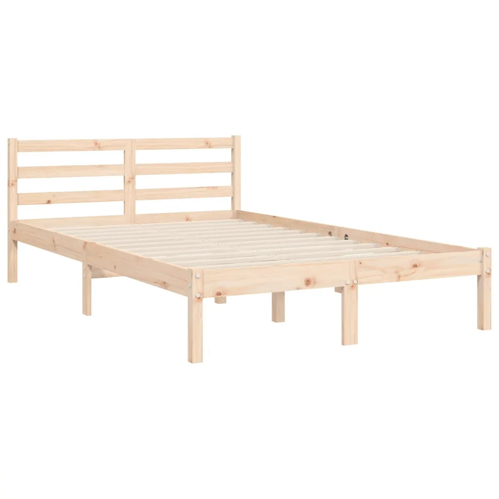 Giroletto con Testiera Small Double-Struttura Letto in Legno Massello 395284