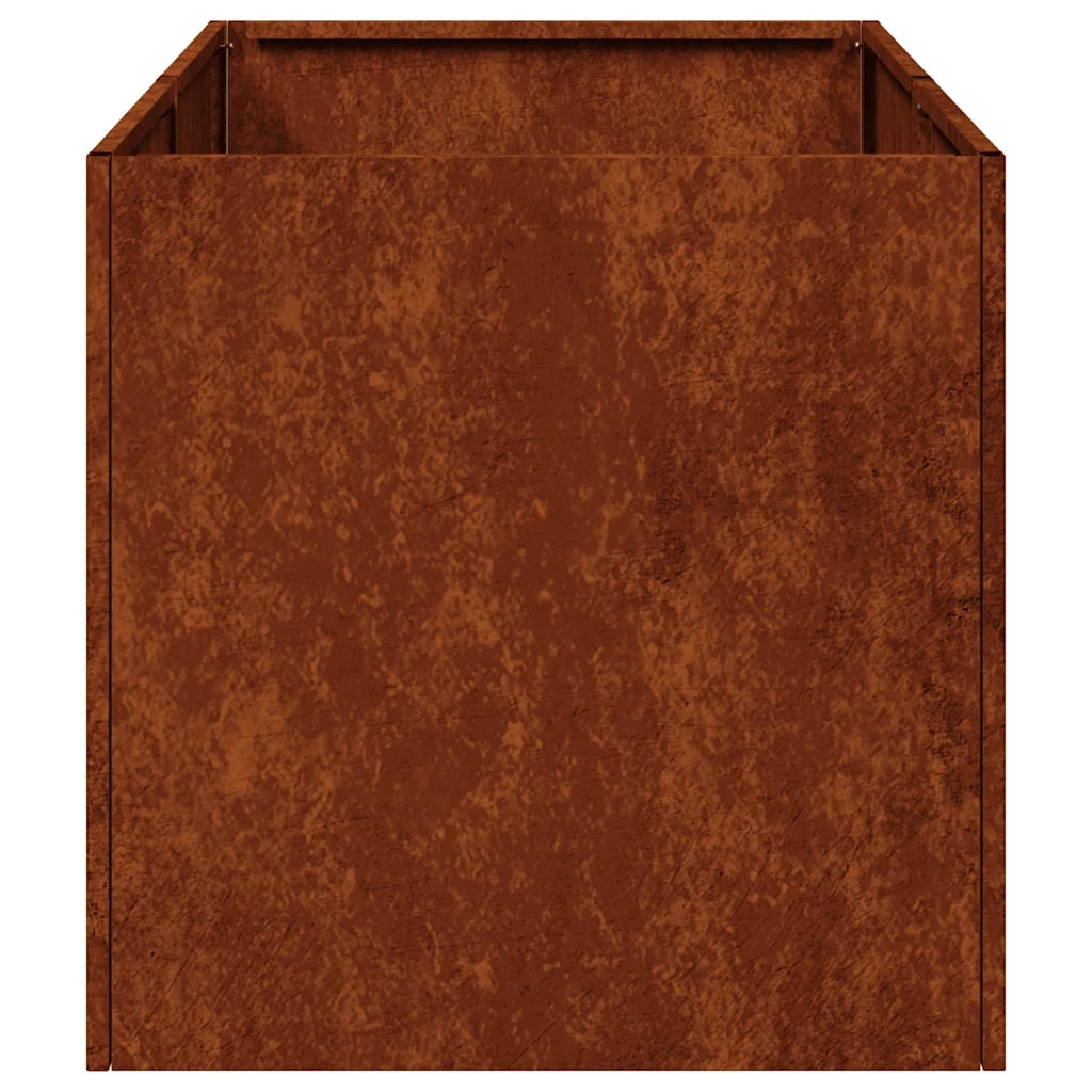 Fioriera Arrugginita 40x80x40 cm in Acciaio Corten 860737