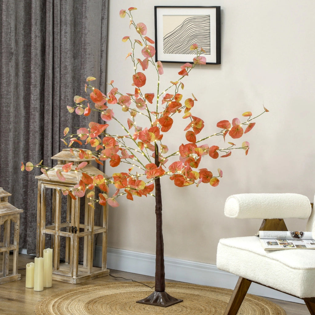 Albero di Luce LED 150 cm 245 Luci ¨C zephmum ¨C Arancione per Interni ed Esterno