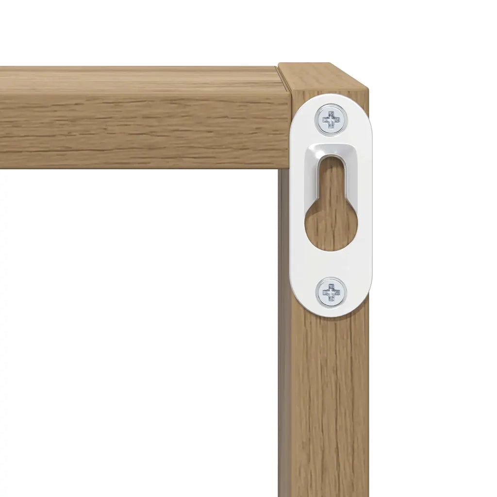 Scaffali da parete 2 pcs Rovere artigianale Legno multistrato 875178