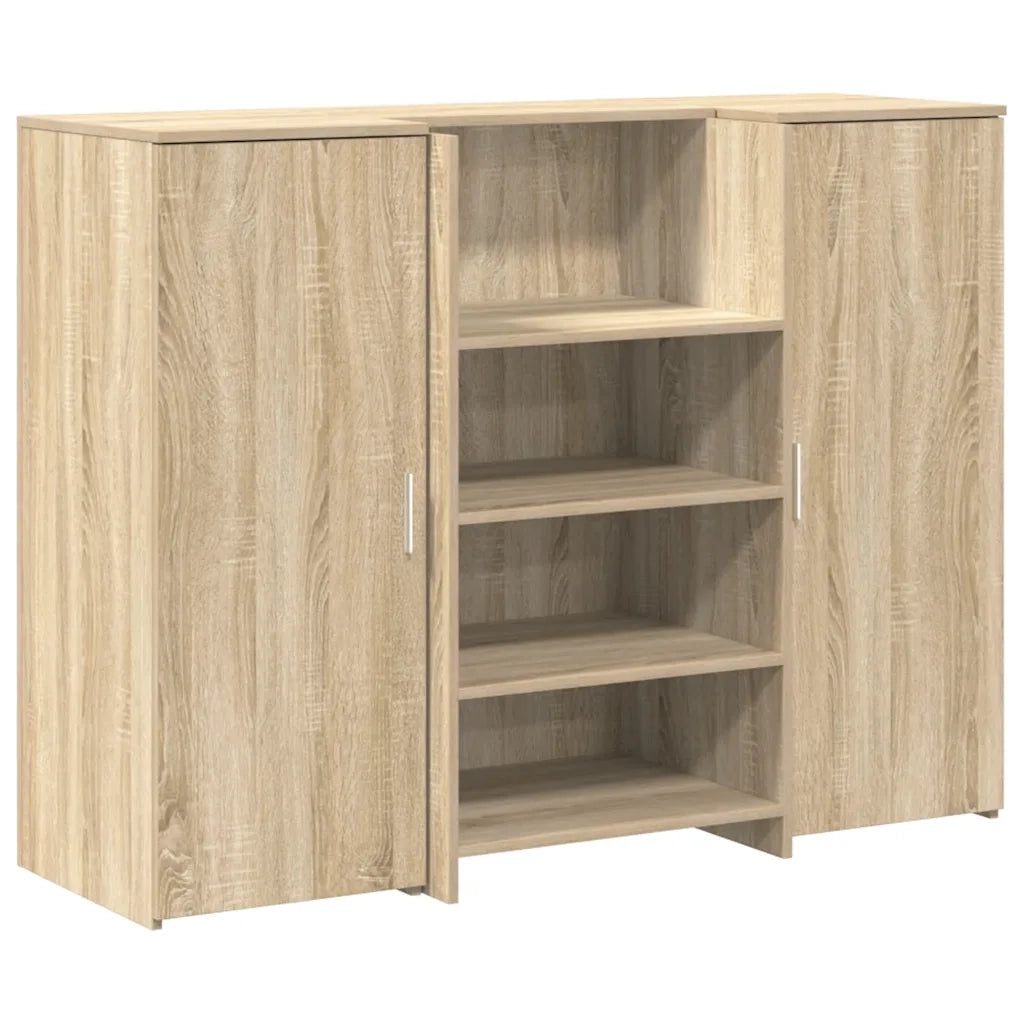 Banco Reception Rovere Sonoma 135x50x103,5 cm Legno Multistrato 3324189
