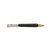 Due Buoi 202P SP OT Coltello da Innesto Lama in Acciaio al Carbonio e Spatola in Ottone colore Nero