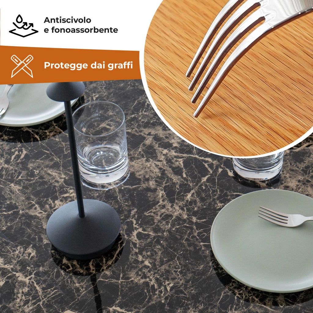 Copritavolo Stampato In Pvc Alto 1.2 Mm Pellicola Protettiva Cover Proteggi Tavolo Tovaglia Protezione Mollettone Spesso Antimacchia  Urti Olio Graffi Impermeabile Dis12 - 100x140Cm