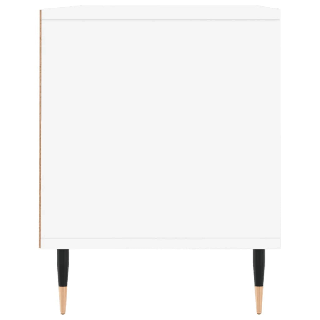 Mobile TV multimediale mensola TV credenza mobile TV sala da pranzo soggiorno camera da letto 100 x 34,5 x 44,5 cm legno ingegnerizzato bianco 02_0025472