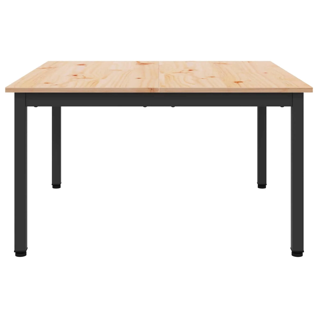 Tavolino da salotto Naturale 80 x 80 x 45 cm Pino massello 892767
