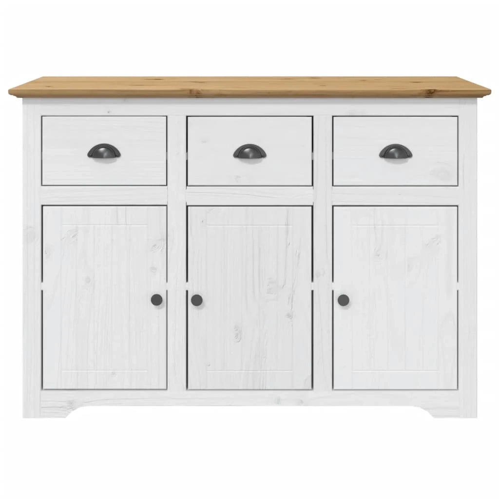 Credenza/cassettiera/armadio/contenitore/organizzatore per cucina/soggiorno BODO 115,5 x 44 x 80 cm legno massello di pino marrone 02_0030802