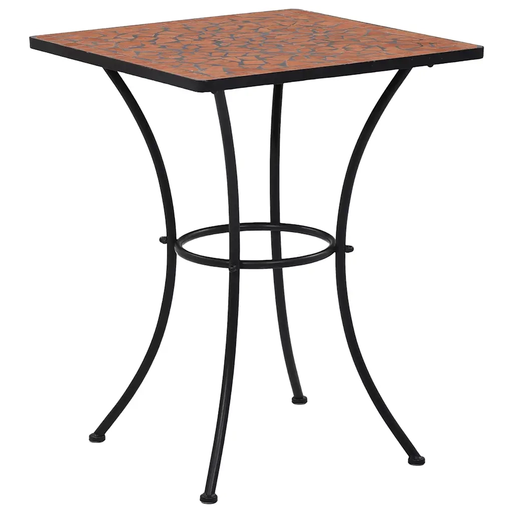 Set BistrÃ² 3 pz con Mosaico in Ceramica Terracotta cod mxl 35556