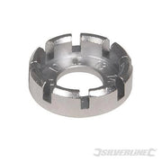 Chiave per raggi in acciaio per biciclette calibro 10 - 15 Silverline