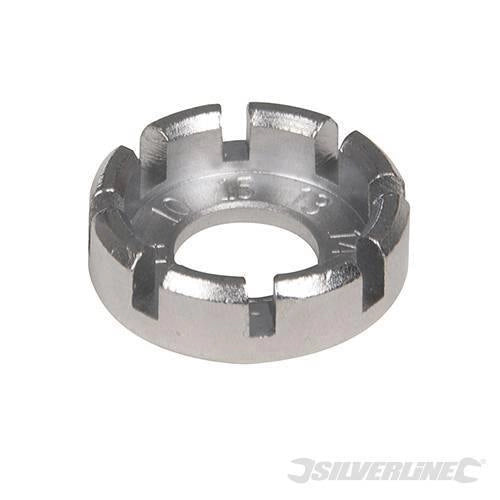 Chiave per raggi in acciaio per biciclette calibro 10 - 15 Silverline
