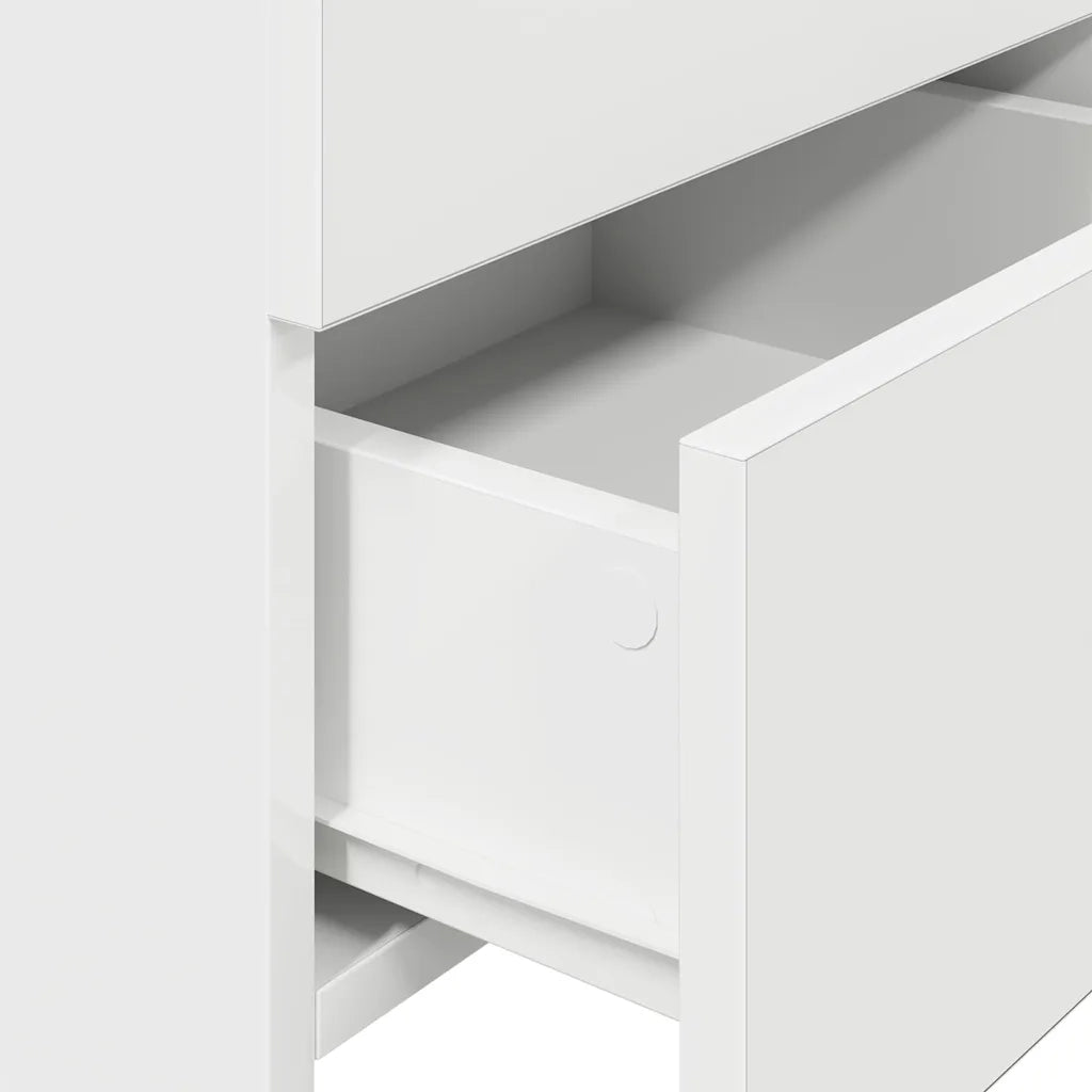 vidaXL Comodino con 2 Cassetti Bianco 40x36,5x62 cm