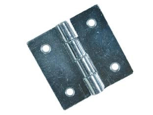 CERNIERE QUADRE PERNO FISSO ART.121- - mm.38,5x38,5x1,0 - 24 pezzi ALDEGHI