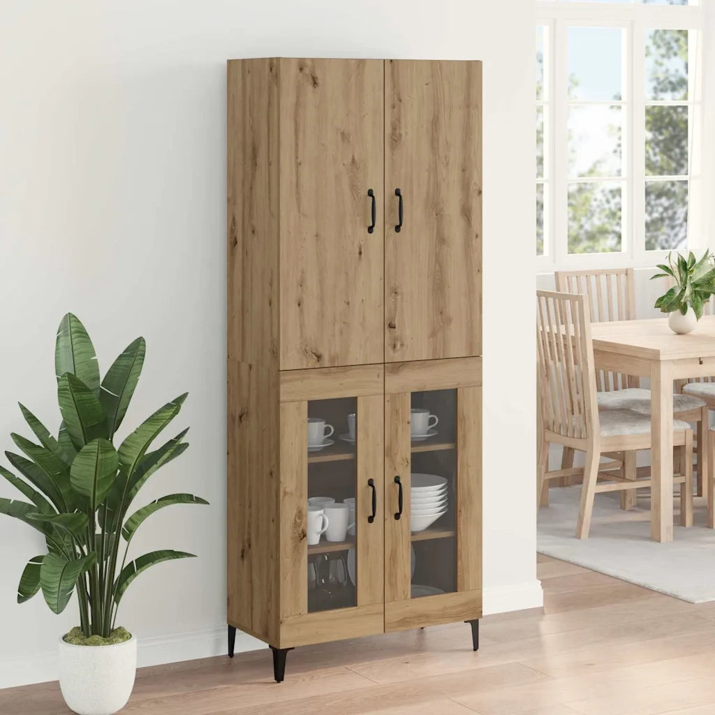 Credenza | Madia | Buffet da pranzo | Armadio da pranzo Rovere artigianale 69,5 x 34 x 180 cm