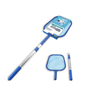 Trade Shop - Retino Raccogli Foglie Con Asta Telescopica Da 135 Cm Per Pulizia Piscina 42389 -