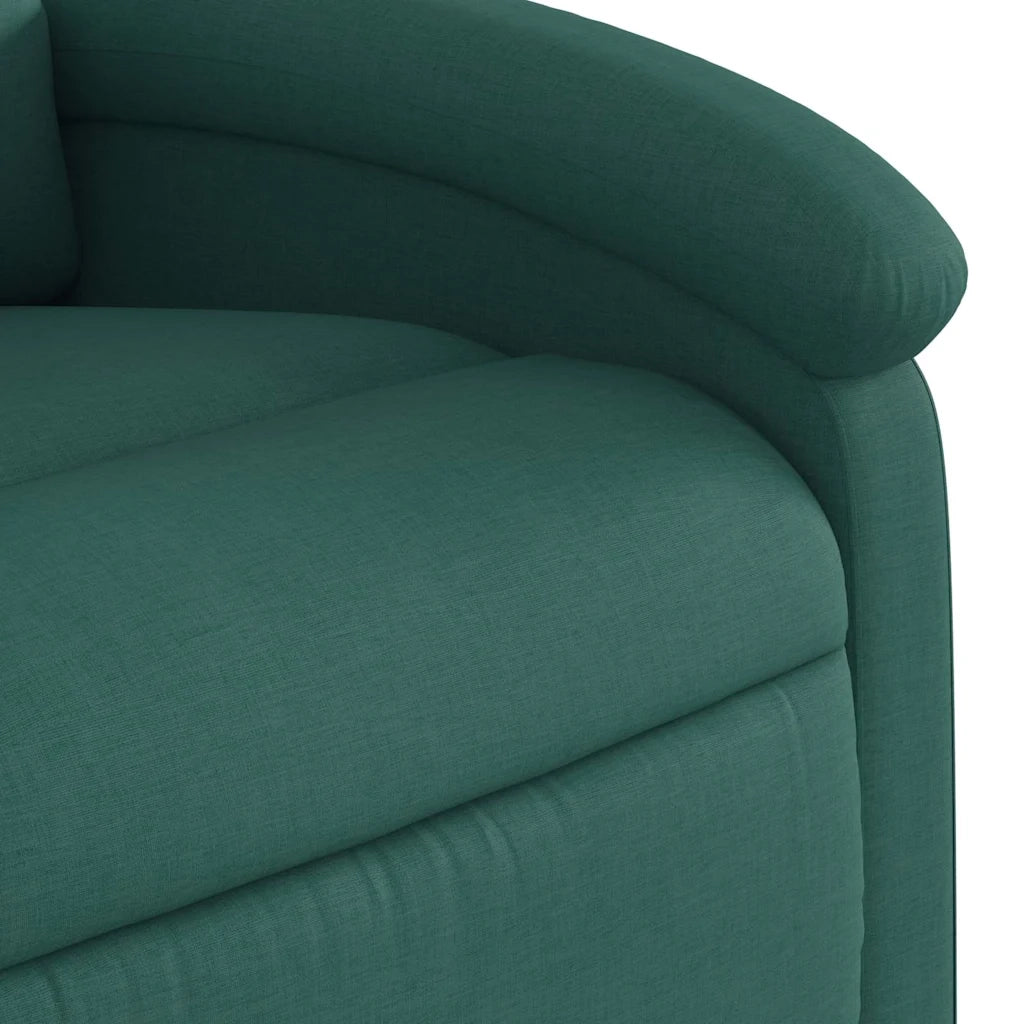 Divano Sedia-Poltrona Reclinabile in Tessuto Verde Scuro 455720