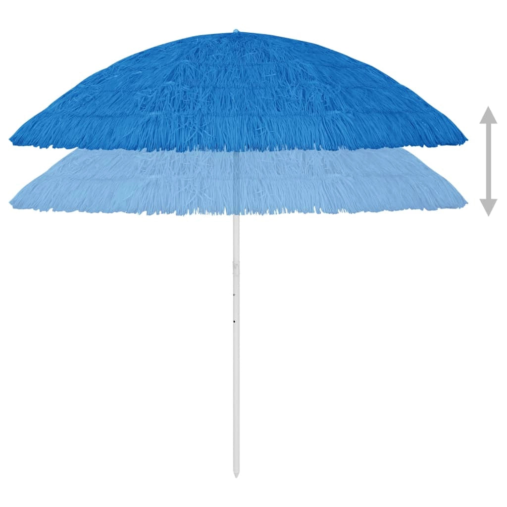 Ombrellone da spiaggia hawaiano 300 cm blu 02_0008390