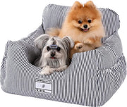 Hondenmand Auto con Cintura di Sicurezza - Sedia per Cani Auto - Sedia per Cani con Cintura - Autostoica per Cani - Sedia per Cani Auto con Cintura