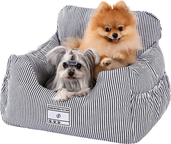 Hondenmand Auto con Cintura di Sicurezza - Sedia per Cani Auto - Sedia per Cani con Cintura - Autostoica per Cani - Sedia per Cani Auto con Cintura