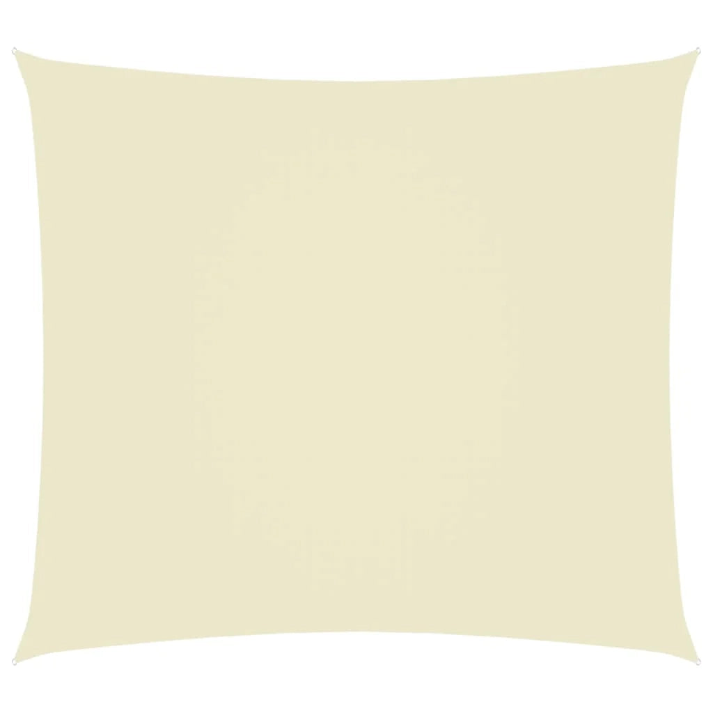 Vela ombreggiante/ombrellone rettangolare in tessuto Oxford 4 x 5 m crema 02_0009694