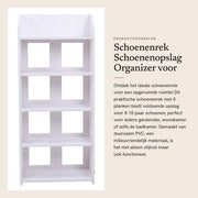 Organizzatore di scarpe 5 livelli - Pannelli di stoccaggio per scarpe - Pannello PVC - Adatto per 10 pair di scarpe - Facile da installare - Organizzatore per scarpe