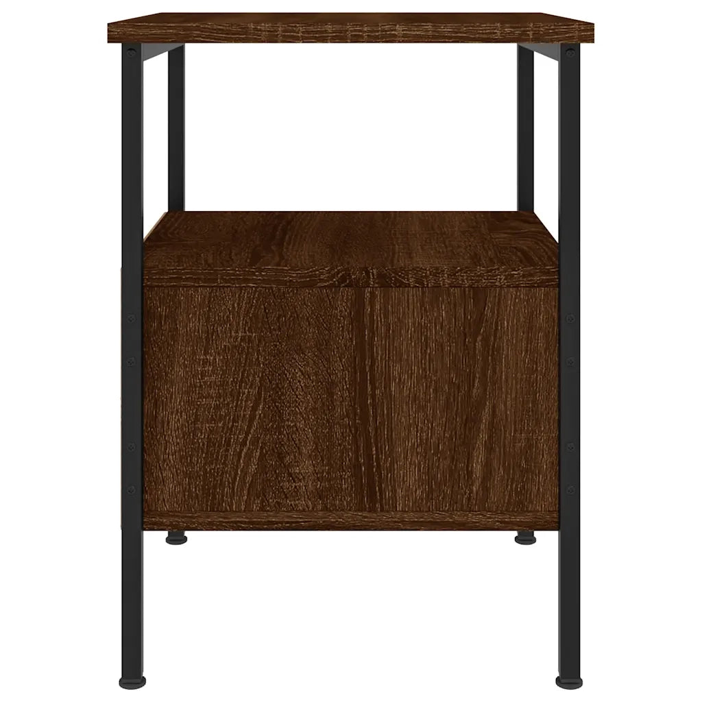 Comodini 2pz Rovere Marrone 34x36x50 cm in Legno Multistrato 826052