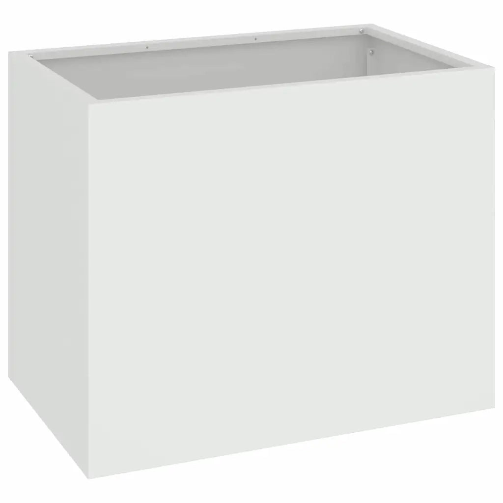 Vaso da giardino-Fioriera da Esterno-Contenitore per Piante Bianco 50 x 32 x 40 cm