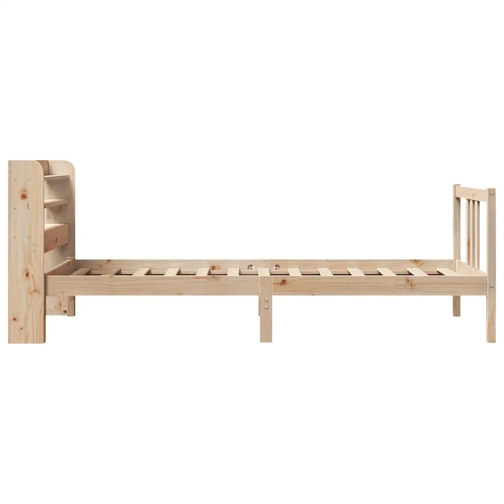 vidaXL Giroletto con Testiera 90x190 cm in Legno Massello di Pino