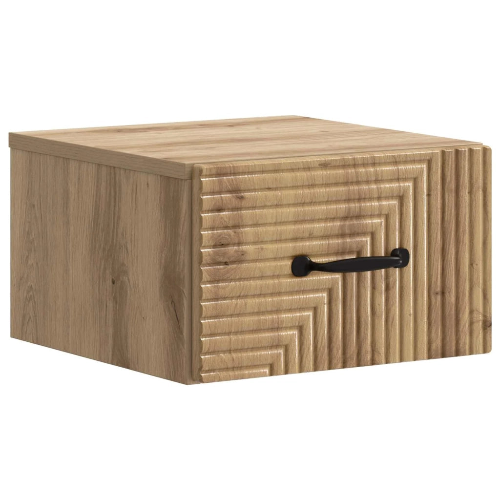 Mobiletto da notte a muro Rovere Artigianale 34,5 x 33 x 20 cm 898613
