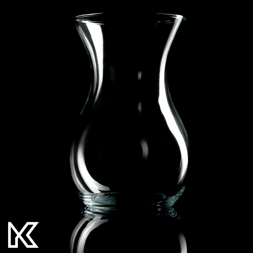 Vaso in vetro KADAX per fiori e bouquet, trasparente, liscio, classico, 18 cm