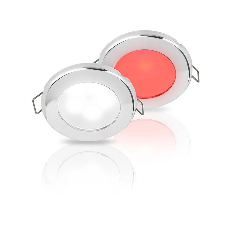 EUROLED 75 PLASTICA ROSSO/BIANCO STAINLESS STEEL - RED / WHITE LIGHT