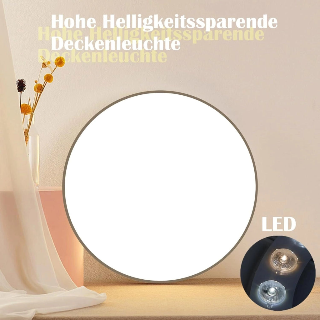 ZMH Lampada da soffitto a LED IP44 con telecomando - Illuminazione di design per cucina e corridoio