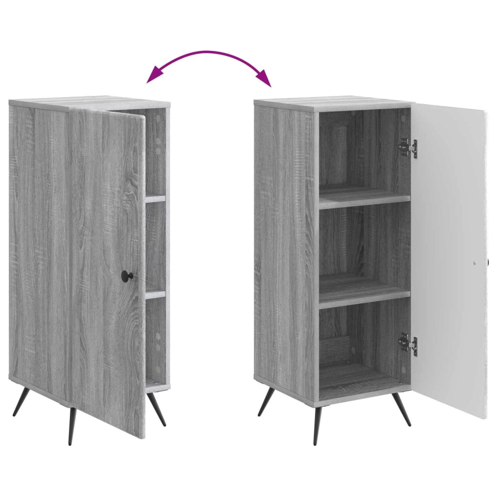 Credenza Grigio Sonoma 33 x 34,5 x 90 cm Legno ingegnerizzato 895521