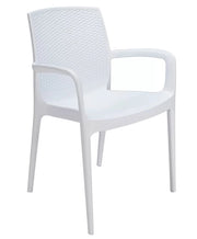 Boheme Poltrona Polipropilene 59 x 55 x 84 cm Impilabile Anti UV Bianco