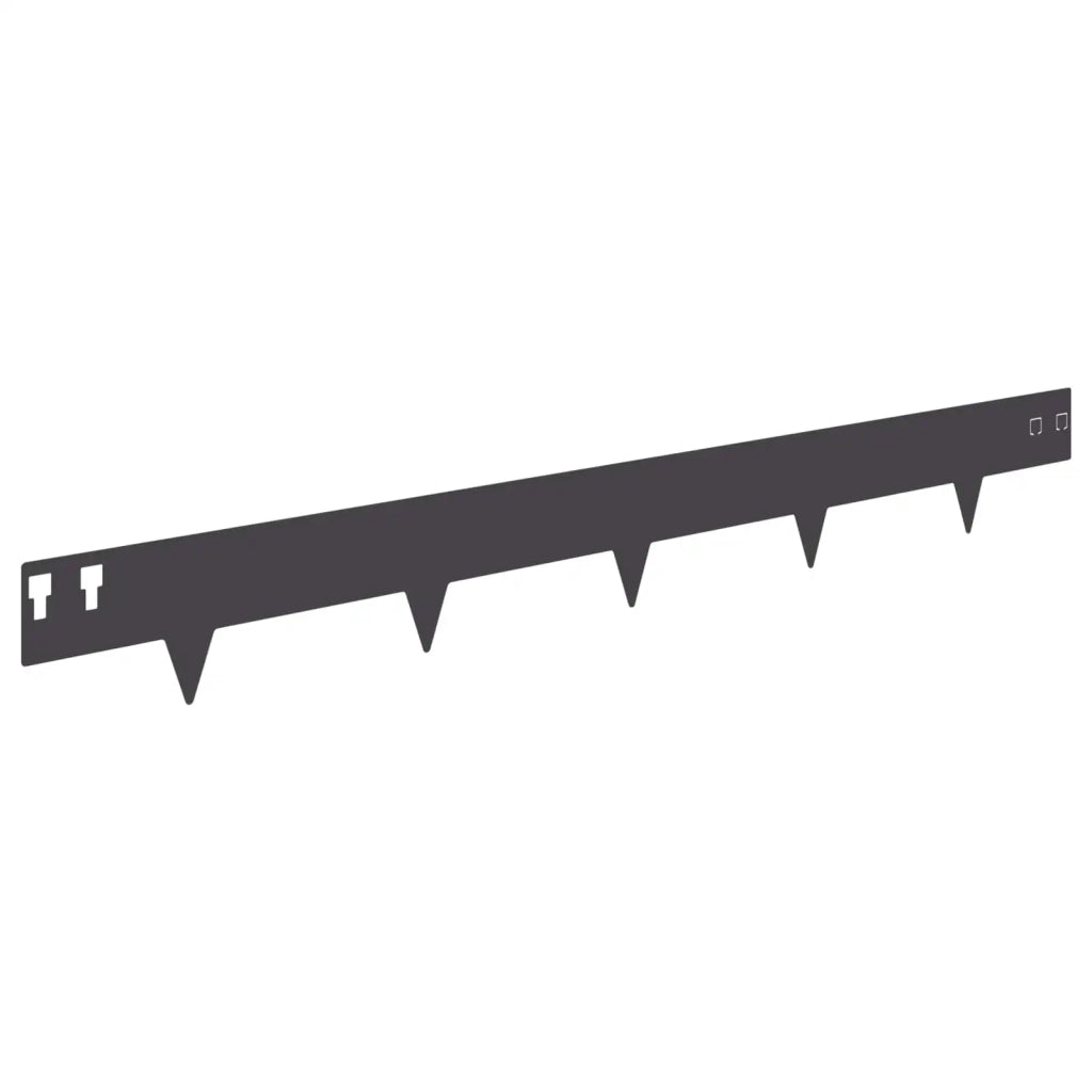 Bordura per Prato 30 pcs 100 x 12 cm Acciaio Nero 8008520