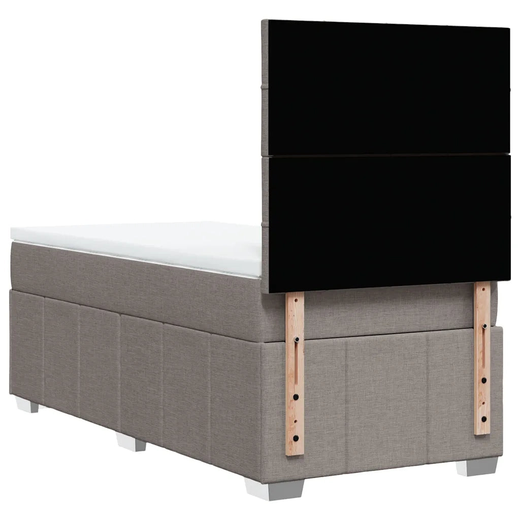Giroletto a Molle con Materasso Tortora 80x200 cm inTessuto 3291499