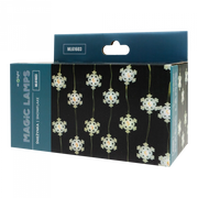 Catena LED esterna 5m 50 luci 6500K Fiocco neve BT USB Ecolight