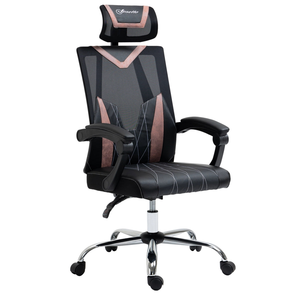 Sedia da Ufficio Ergonomica con Schienale a Rete ¨C Zephmum ¨C Grigio 58x62.5x112-120cm
