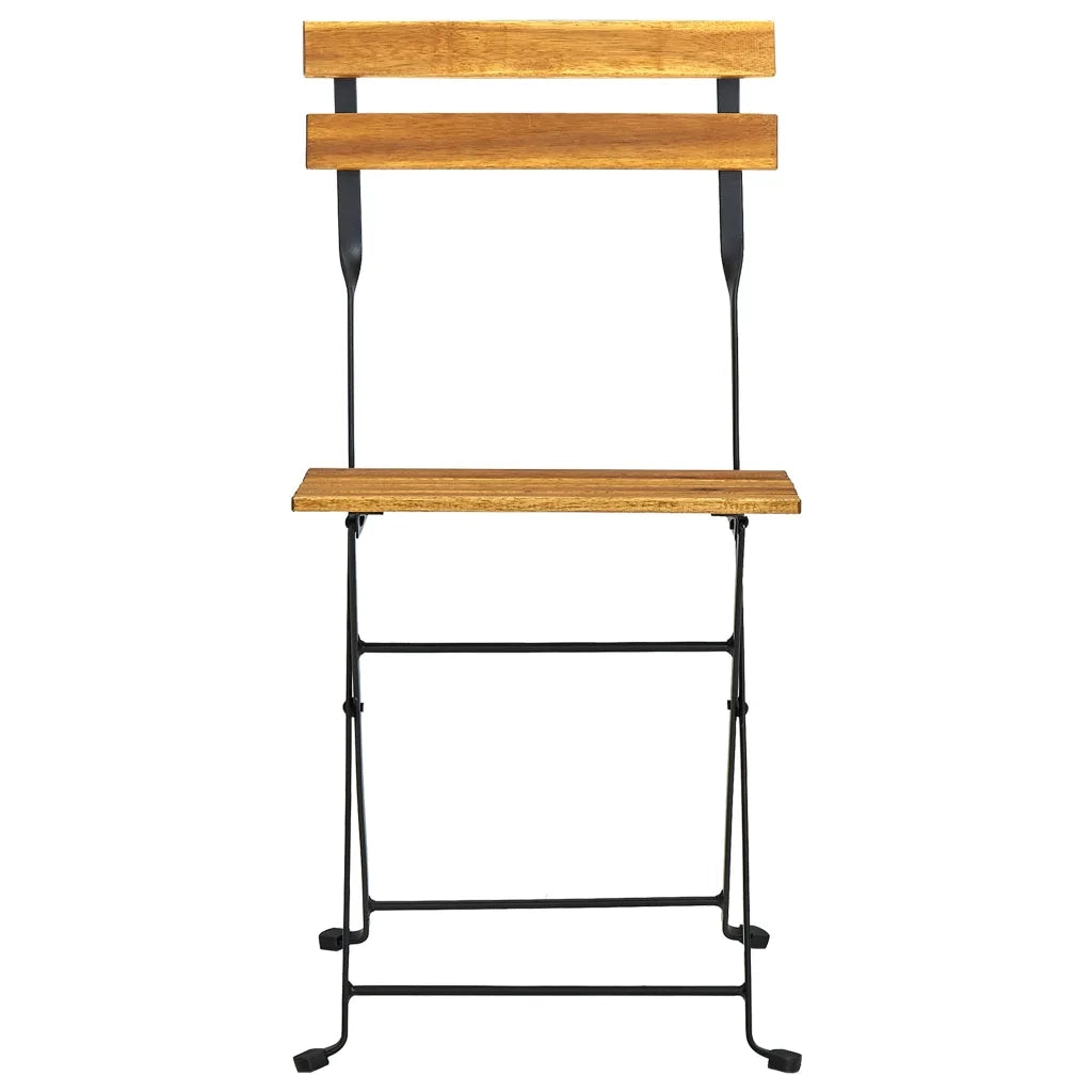Set da Bistrot 3 pz Pieghevole in Legno Massello di Acacia 313157