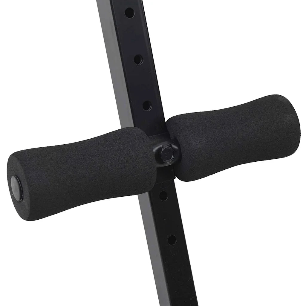 Panca per addominali Nero 124 x 33,5 x 55 cm 42002575