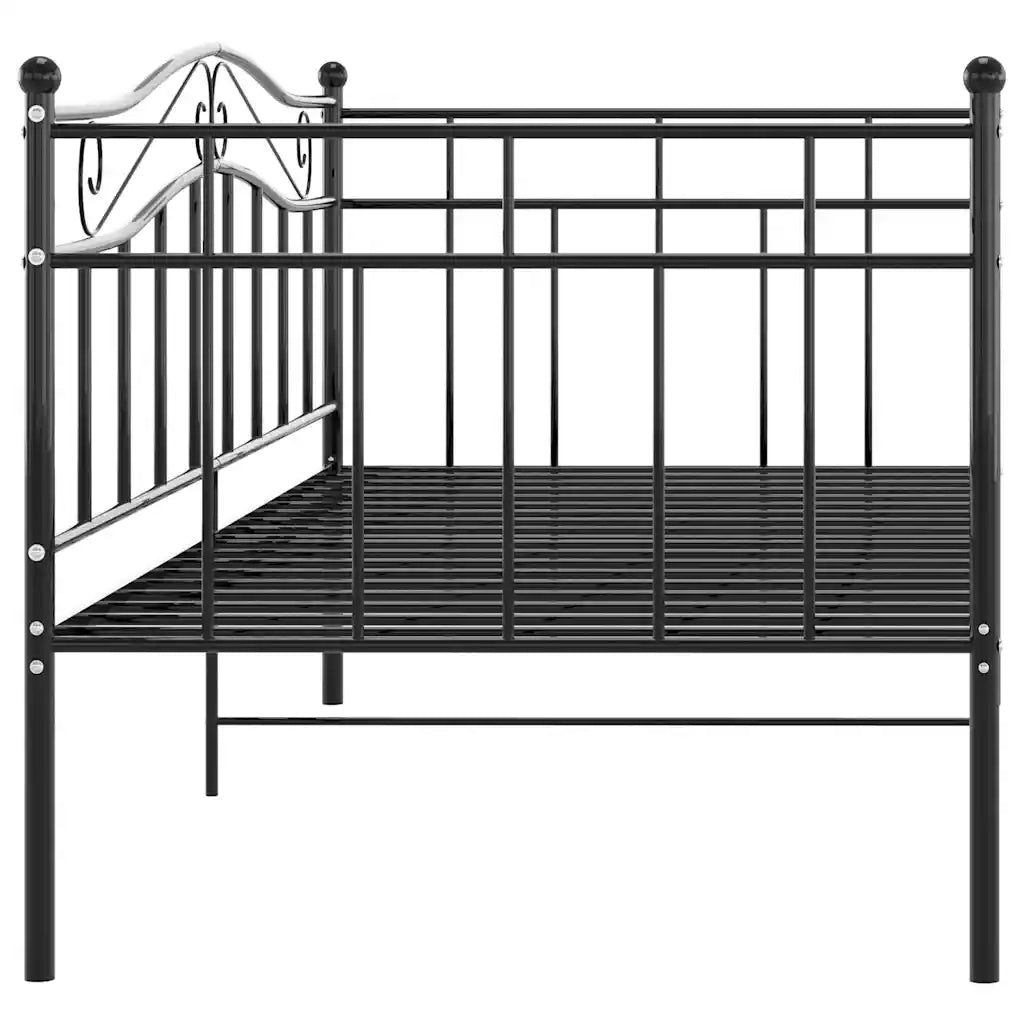 Divano letto-Sofa Letto-Daybed Telaio Nero in Metallo 90x200 cm 129089
