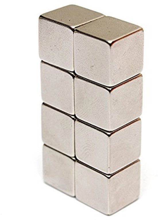 Magnetastico | 25 magneti neodimio extra forti N52 cubo 5x5x5 mm | Magnetici per frigorifero, magneti per lavagna, magneti per bacheca, piccoli cubi magnetici, magneti cubici, cubi magnetici, magneti cubici