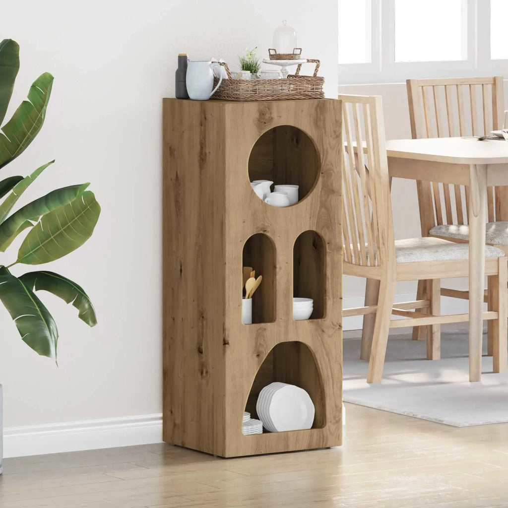 Credenza-Buffet-Armadio da cucina Rovere artigianale 40 x 35 x 100.5 cm
