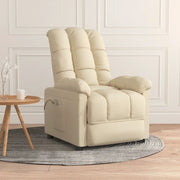 Poltrona Massaggiante Crema in Tessuto 342742