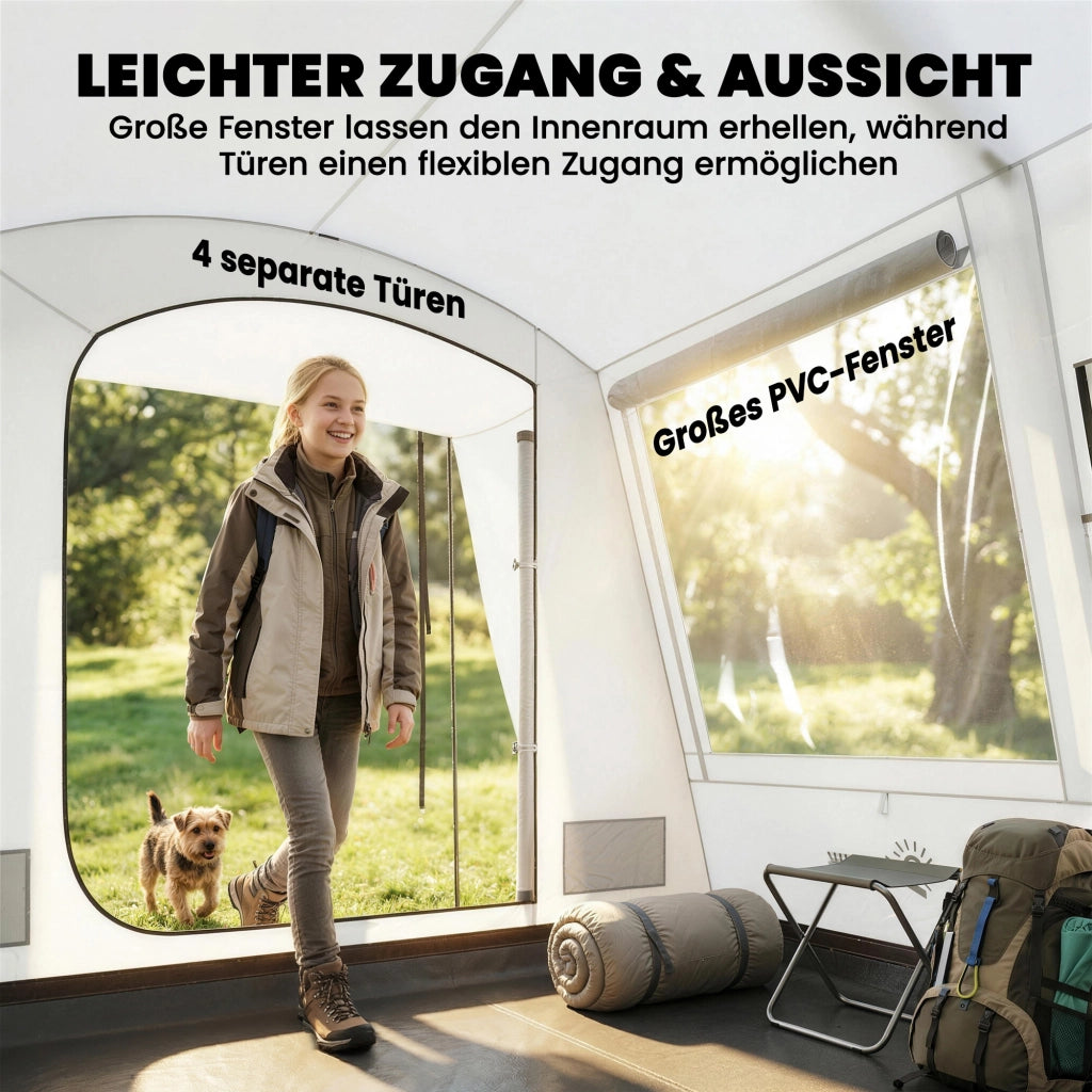 Tenda da campeggio 2 in 1 per auto 4 porte ¨C Minimal ¨C 320x280x205 cm