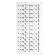 BISCUIT - Pannello in PVC traforato - Parasole Misura: 50x150 cm, Colore: bianco