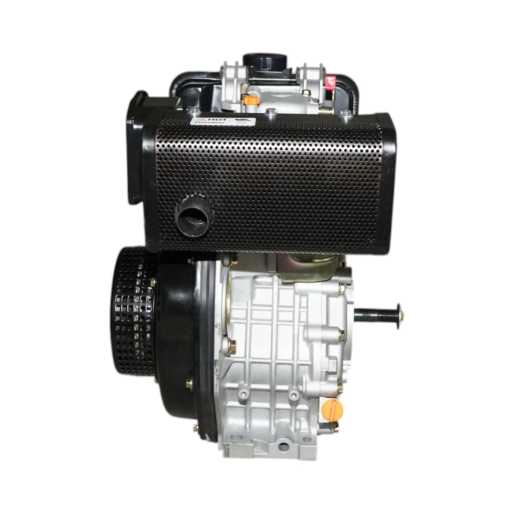 Motore diesel 7CV 178F, 296cc, 3600 giri/min, albero cilindrico filettato 19,05mm, avviamento a strappo