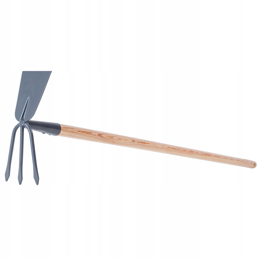Zappa da giardino KADAX per scavare con forca da 8 cm e gancio da 133 cm