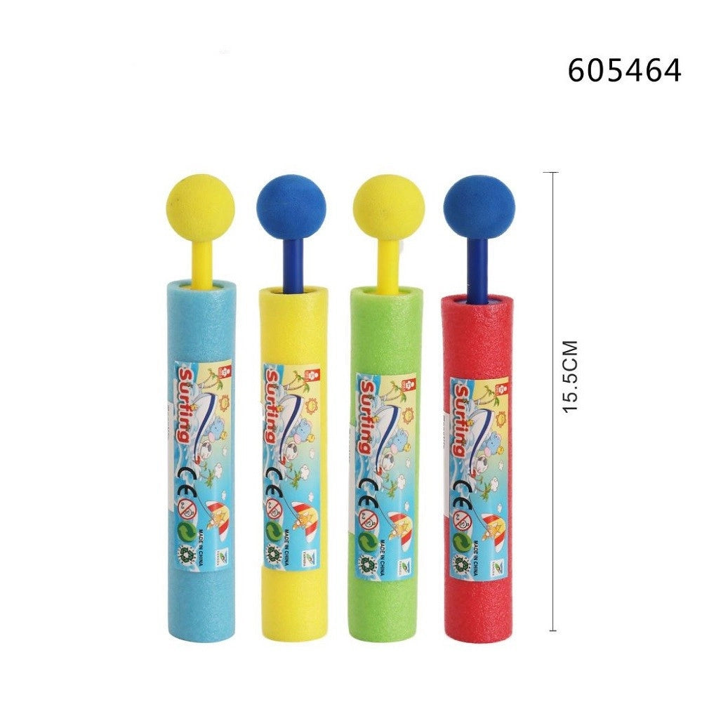 Trade Shop - Pistola Ad Acqua Tubo 15.5cm Manico A Pomello Bambini Schiuma Gioco Estate 605464 -