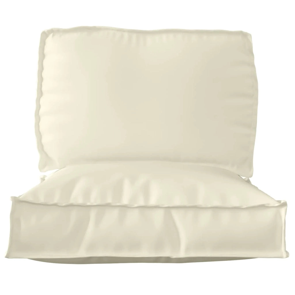 Set di Cuscini per Pallet 2 pcs Crema Tessuto Oxford 3329061