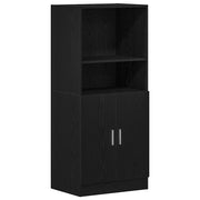 Pensile da cucina | Mobile da Cucina Nero 57x41,5x131,5 cm in Truciolato